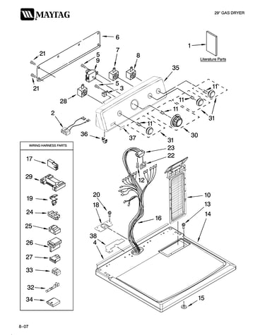 Top and console parts