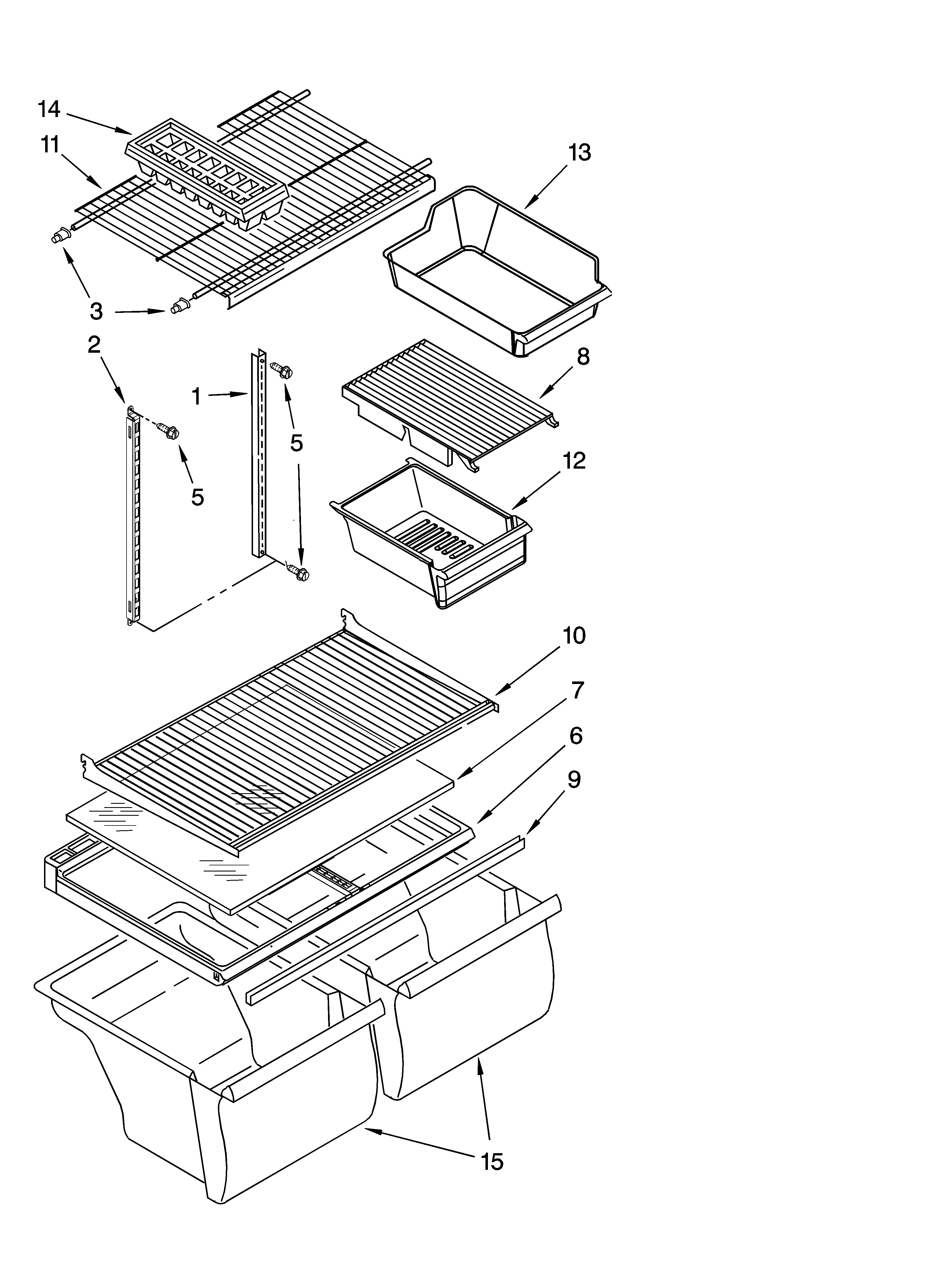 Shelf parts, optional parts