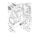 Whirlpool 7MWGD8500SR1 bulkhead parts diagram