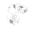 Whirlpool ACC184PS0 cabinet parts diagram