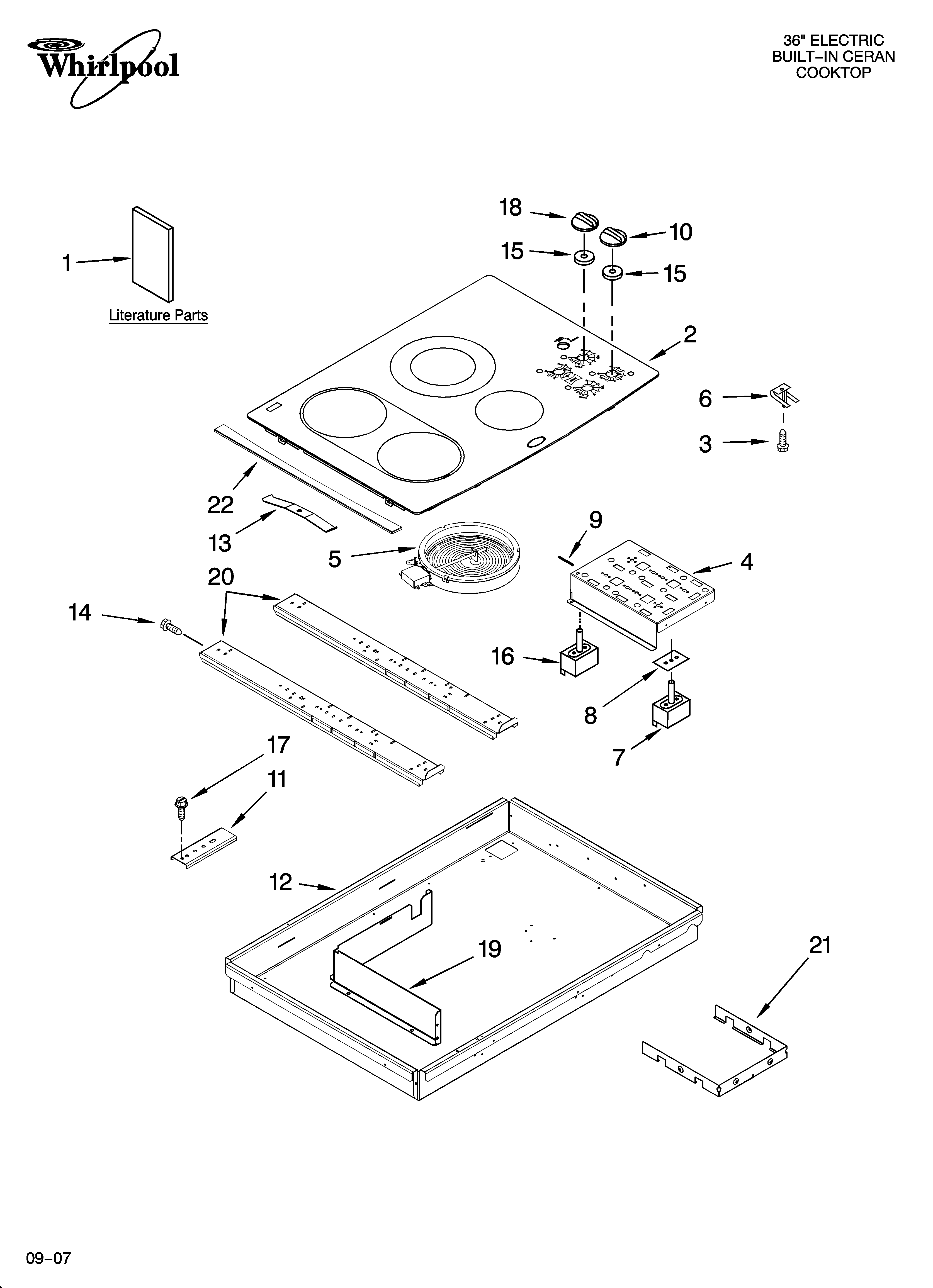 COOKTOP PARTS, OPTIONAL PARTS