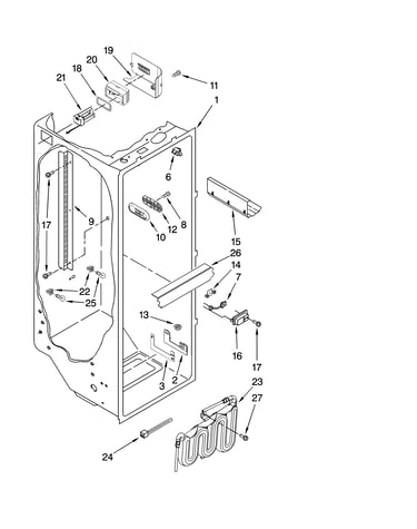 Refrigerator liner parts