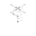 KitchenAid KUDU03STWH1 lower washarm and strainer parts diagram