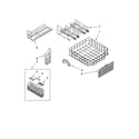 KitchenAid KUDU03STWH1 lower rack parts diagram