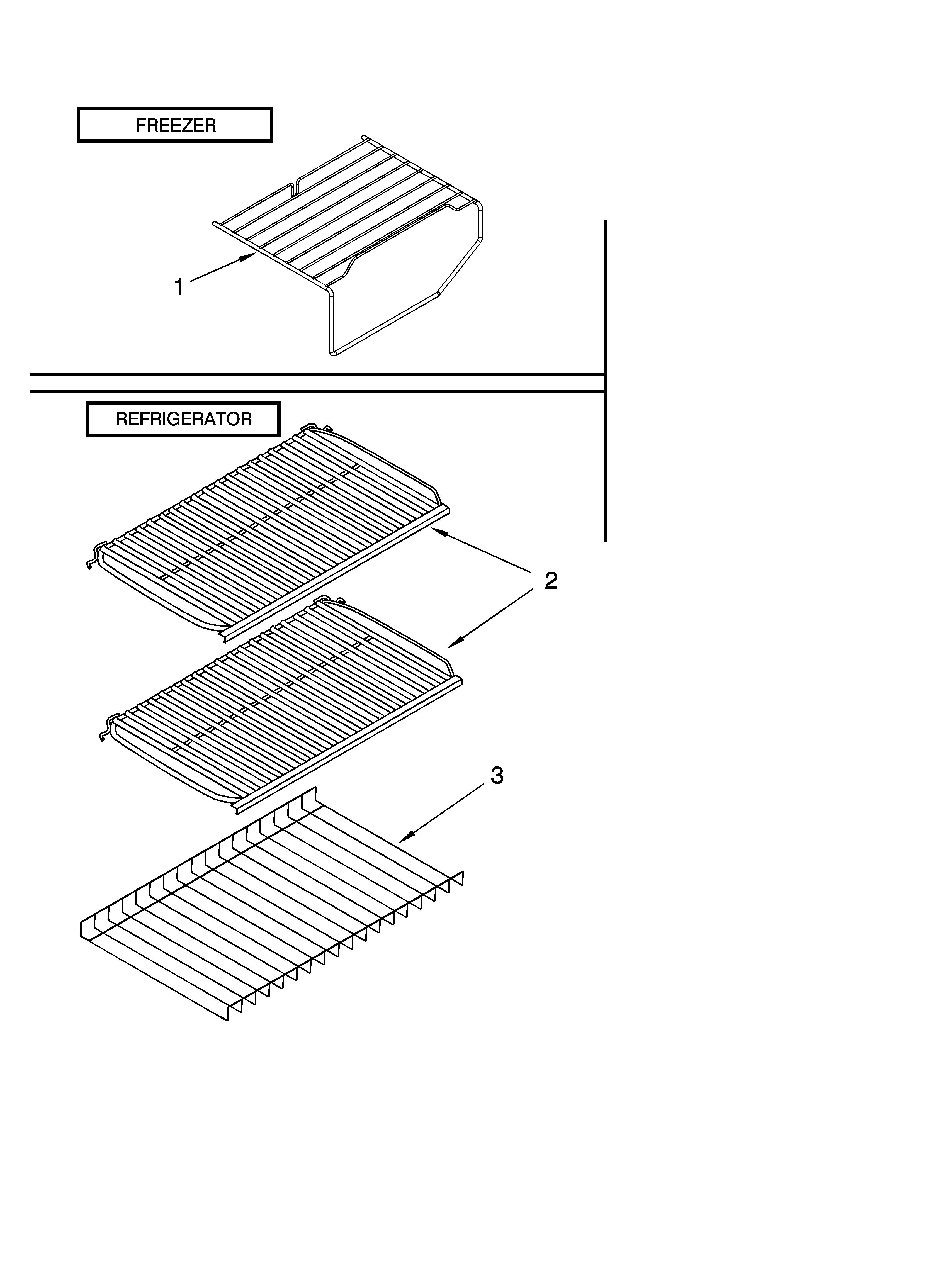 Shelf parts, optional parts