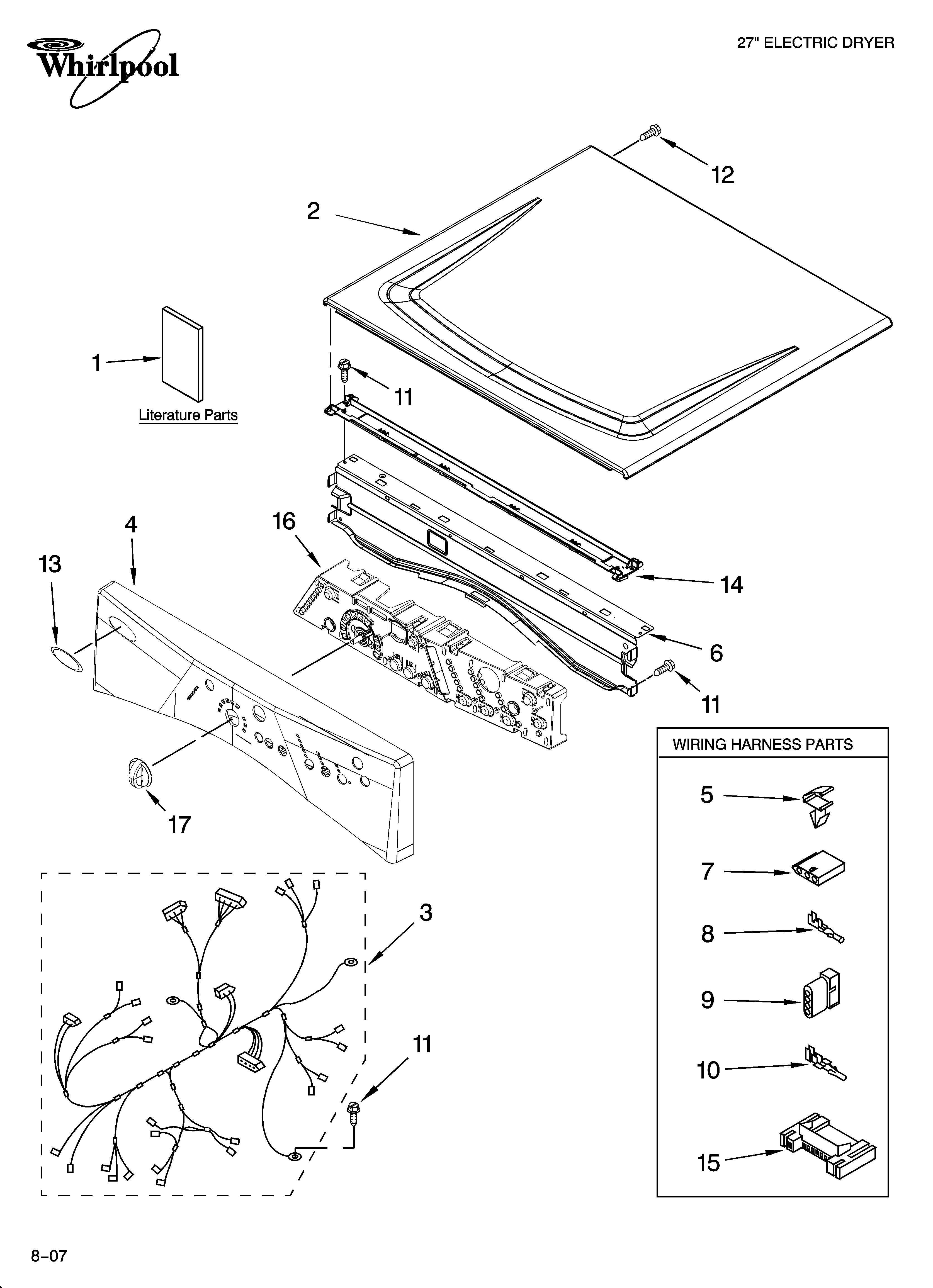 Top and console parts