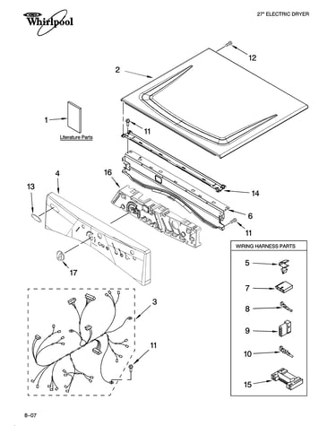 Top and console parts