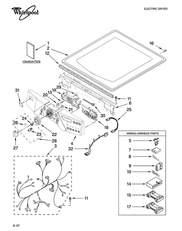 Top and console parts