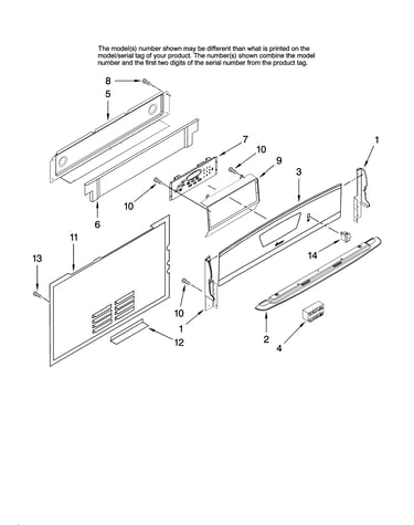Control panel parts