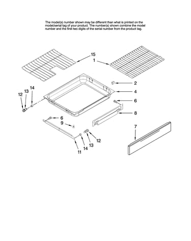 Drawer and rack parts, optional parts (not included)