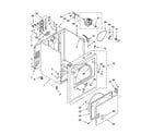 Maytag MED5900TW0 cabinet parts diagram
