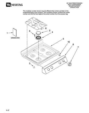 Cooktop parts