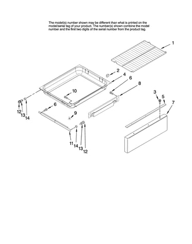 Drawer and rack parts, optional parts (not included)