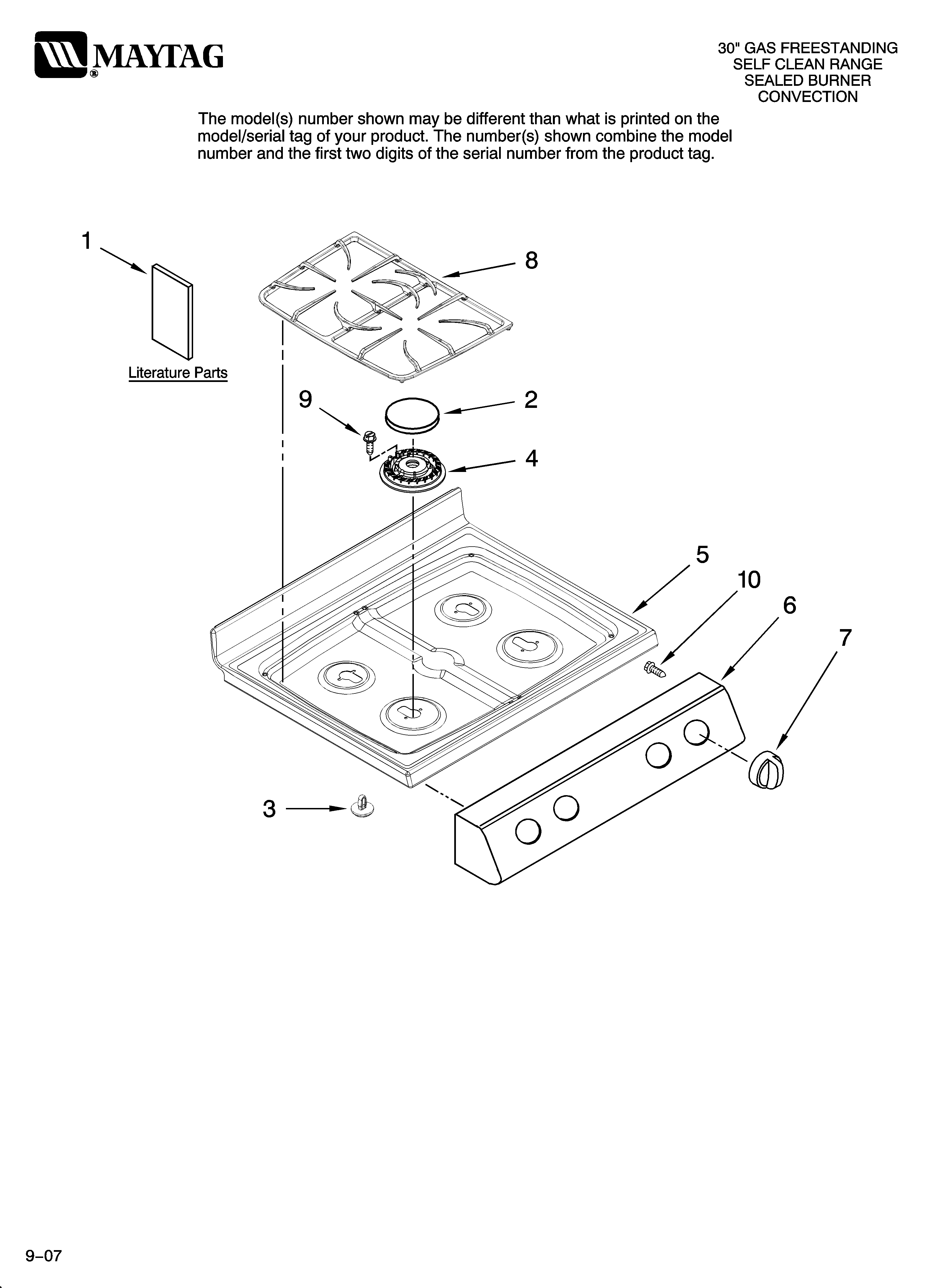 Cooktop parts