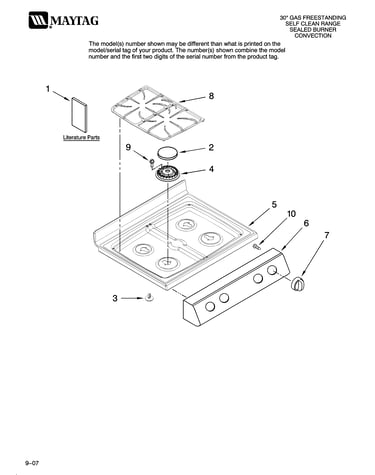 Cooktop parts
