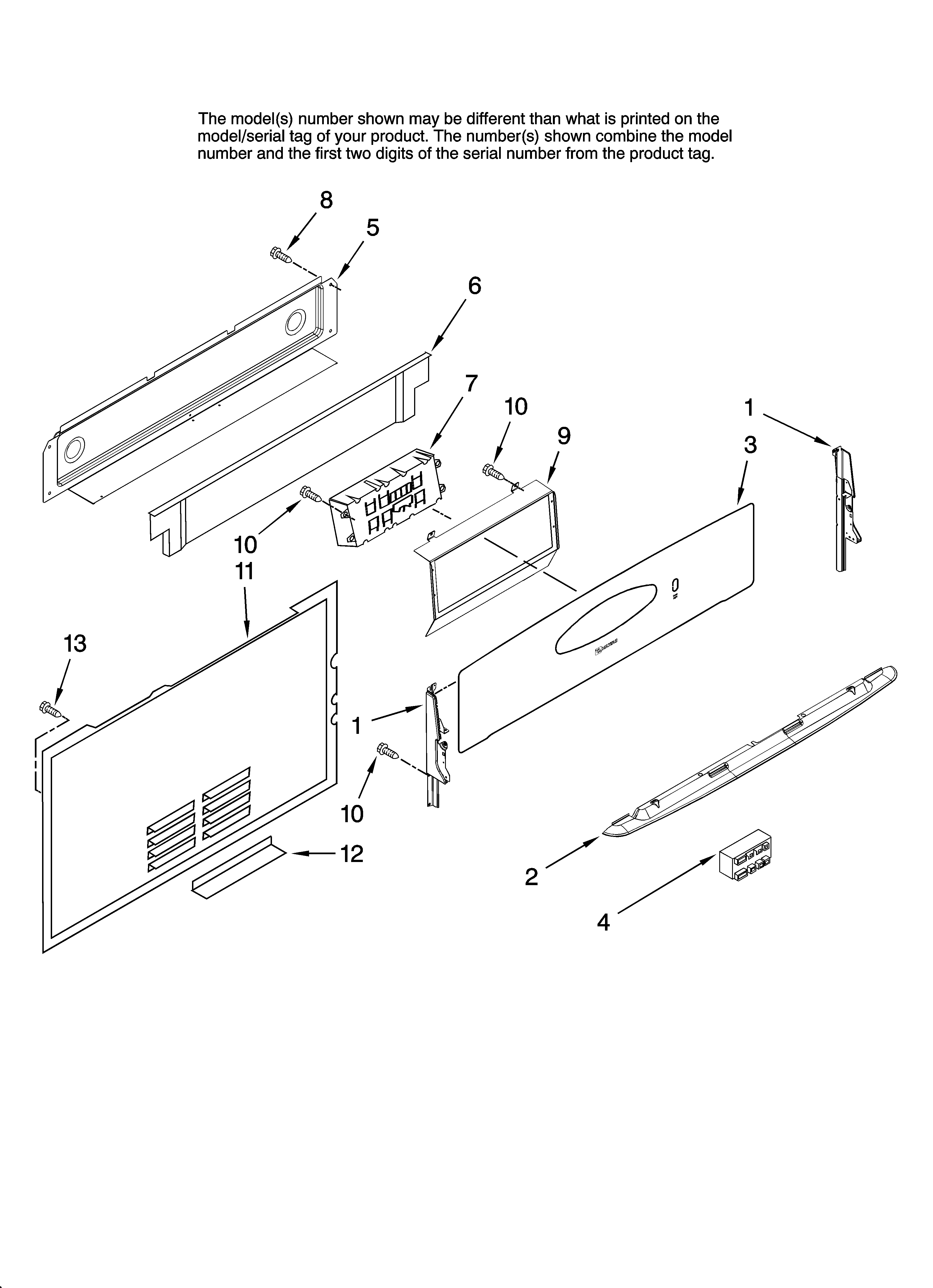 Control panel parts