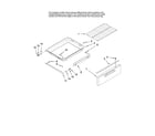 Maytag MGRH865QDS10 drawer and rack parts, optional parts (not included) diagram