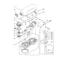 KitchenAid 4KN15C1XER1 case, gearing and planetary unit diagram