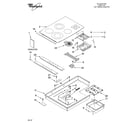 Whirlpool GJC3055RP03 cooktop parts, optional parts (not included) diagram