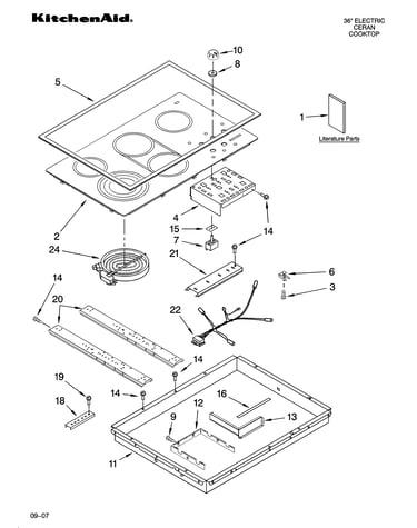 Cooktop parts, optional parts