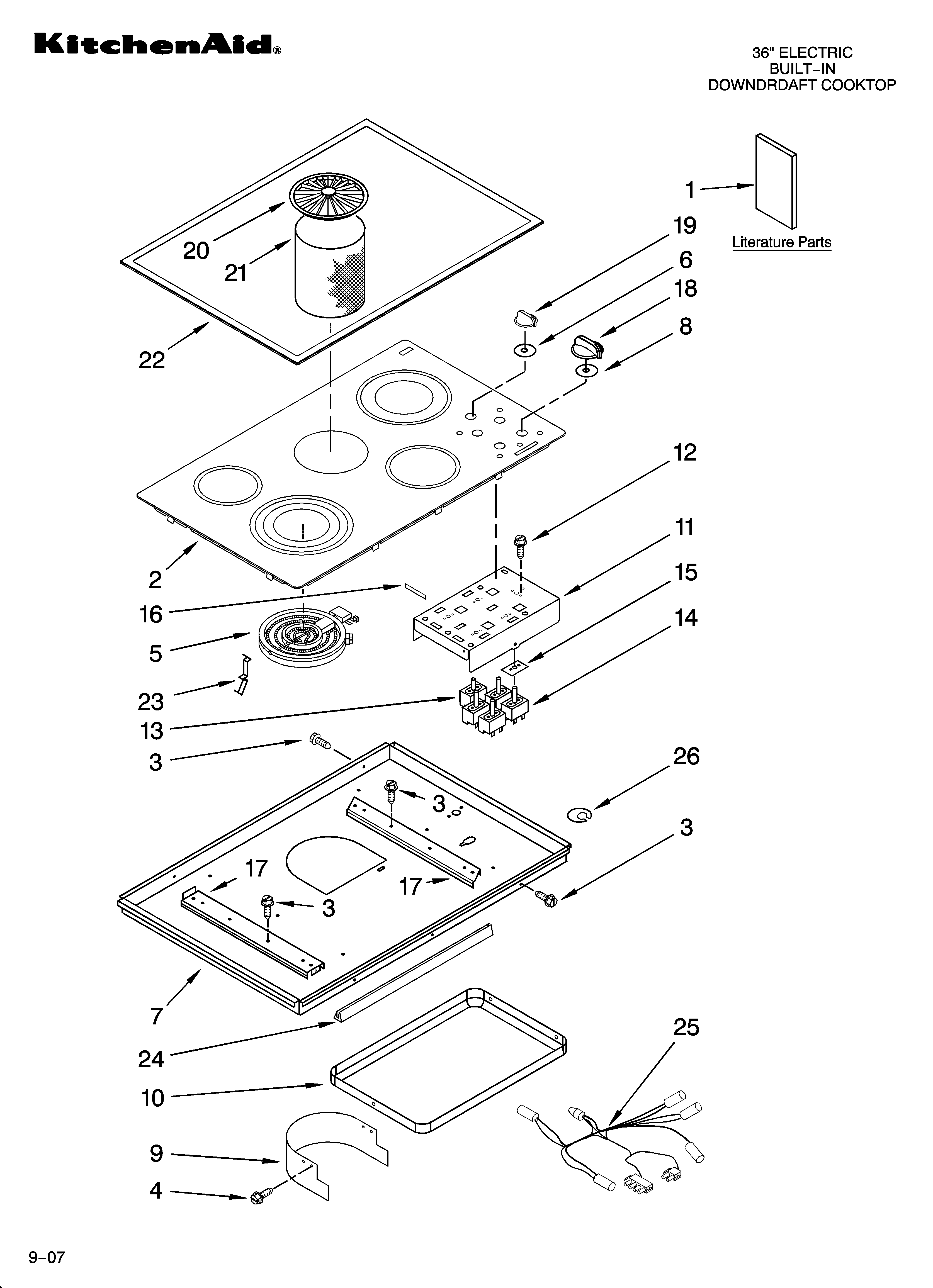 Cooktop parts