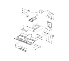 Whirlpool MH1160XSY1 interior and ventilation parts diagram