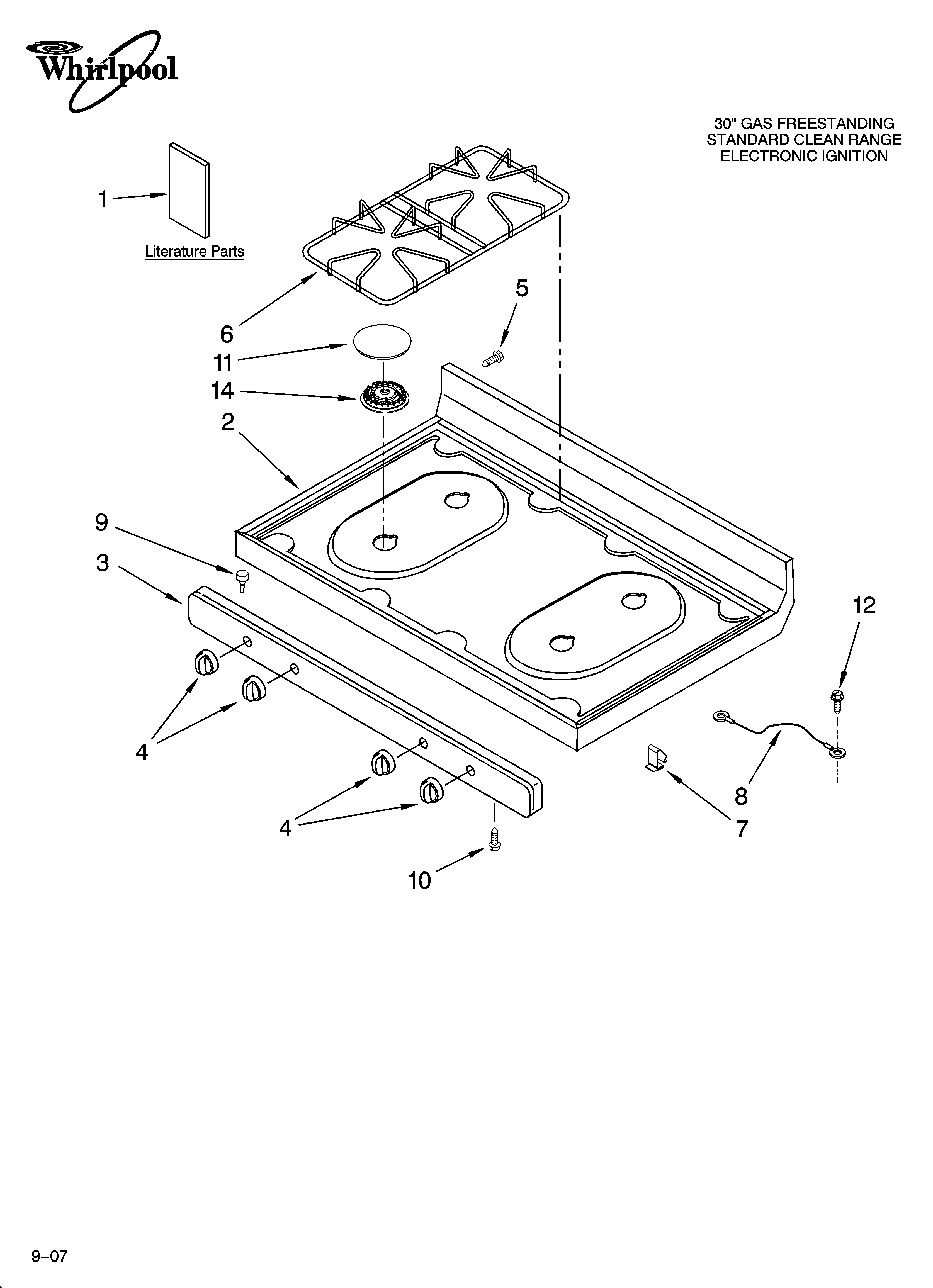 Cooktop parts