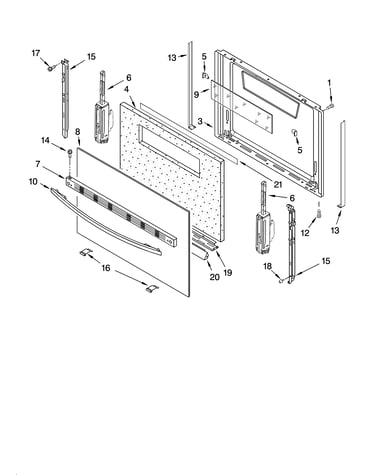 Door parts, optional parts (not included)