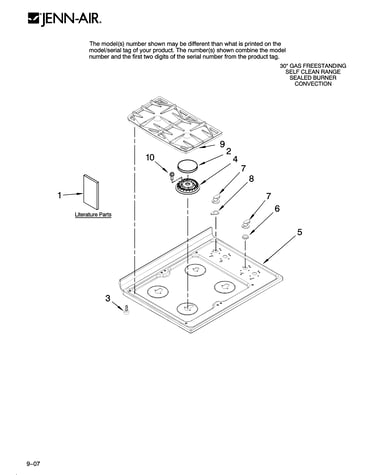 Cooktop parts