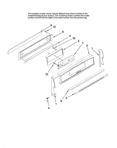 Control panel parts