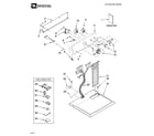 Maytag MED5640TQ1 top and console parts diagram