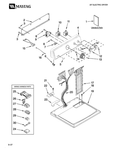 Top and console parts