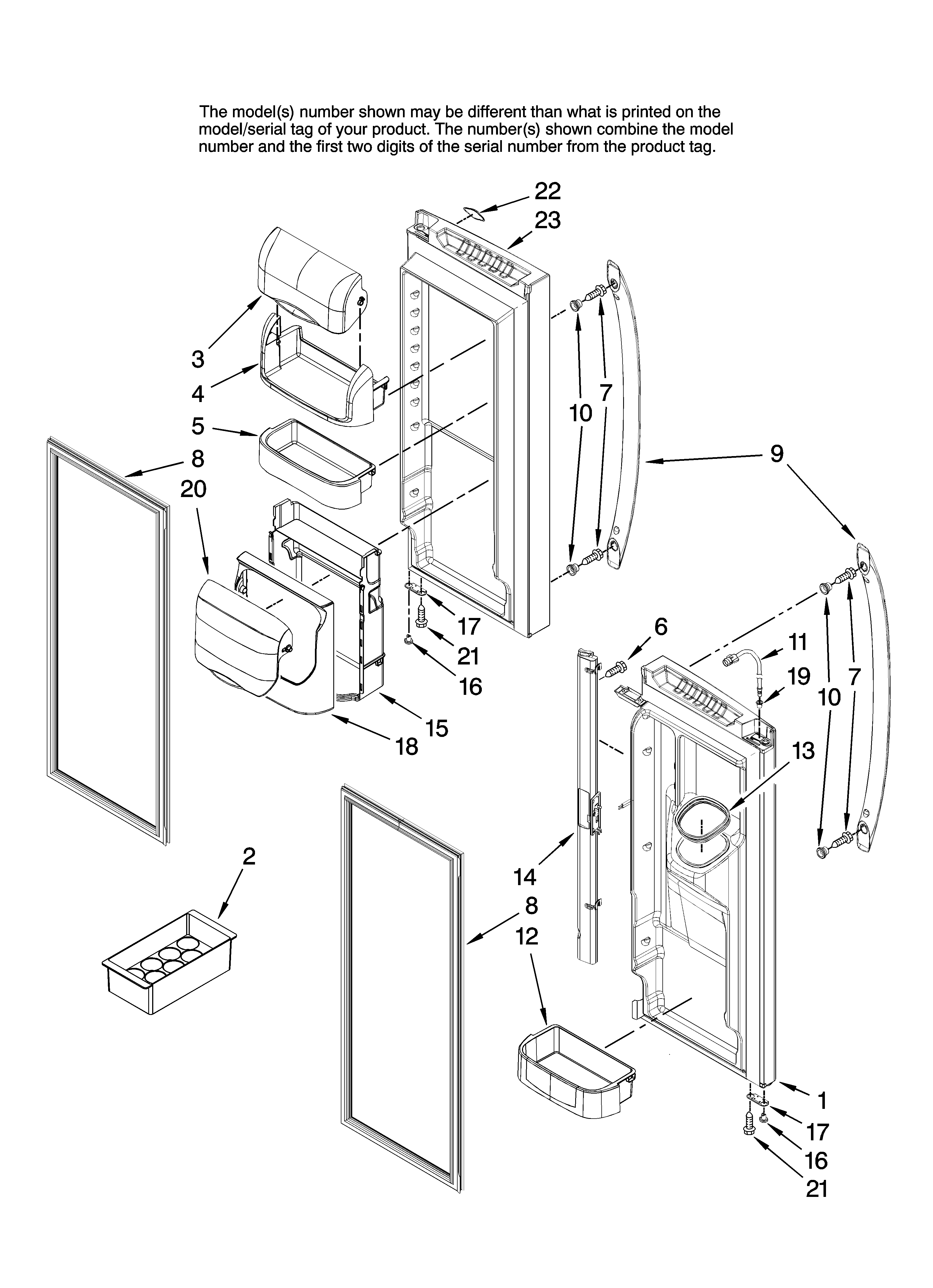 REFRIGERATOR DOOR PARTS