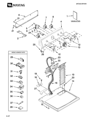 Top and console parts