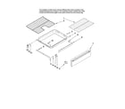 Maytag MGRL752BDQ14 drawer and rack parts, optional parts (not included) diagram