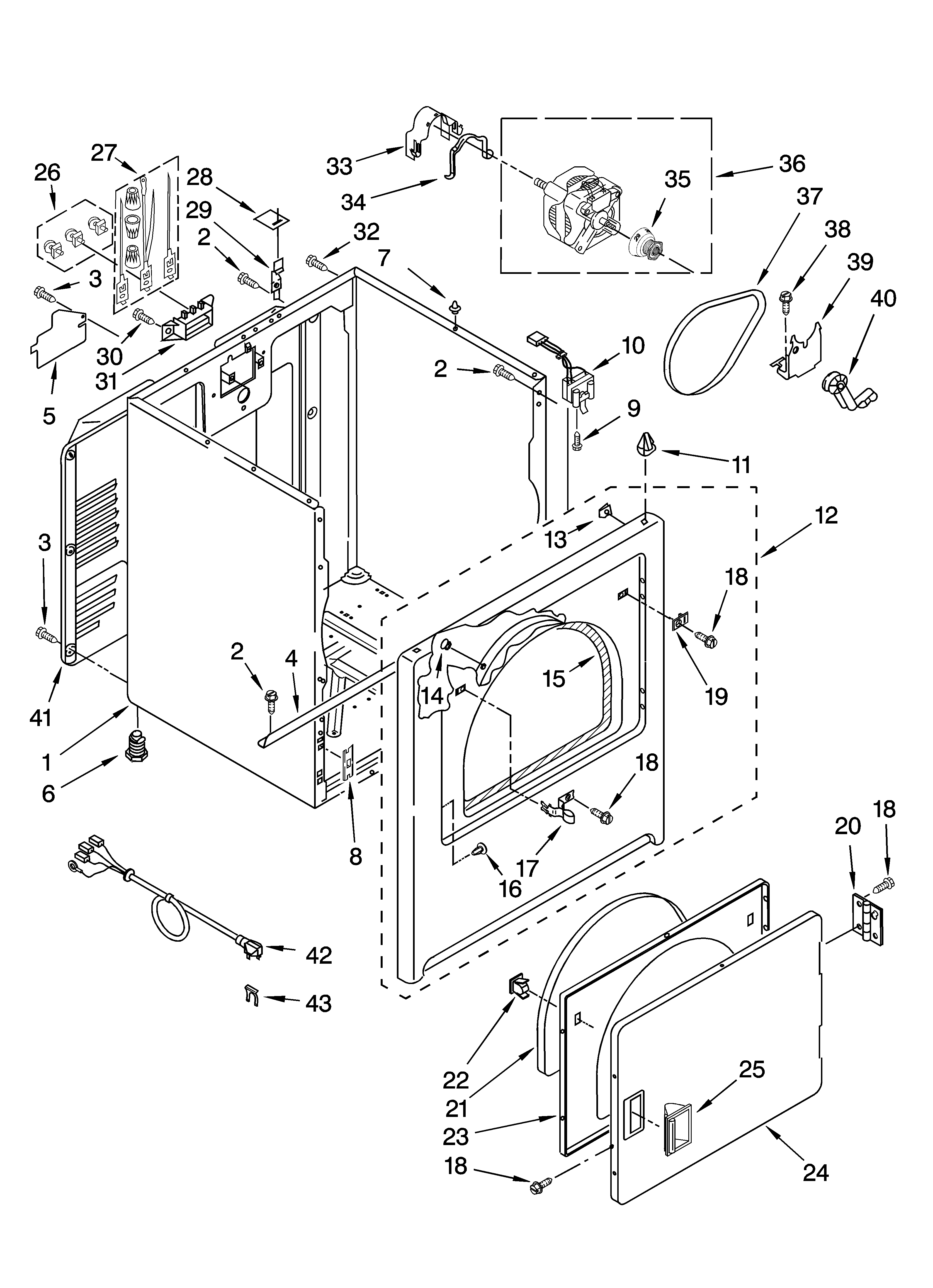 Cabinet parts