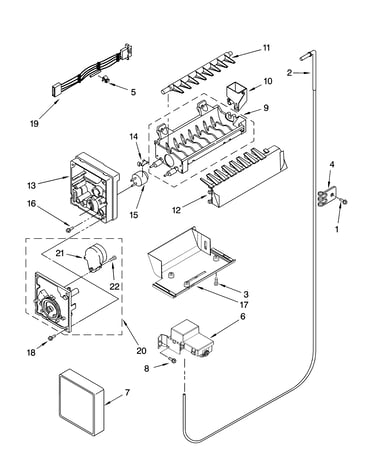 Icemaker parts, optional parts (not included)