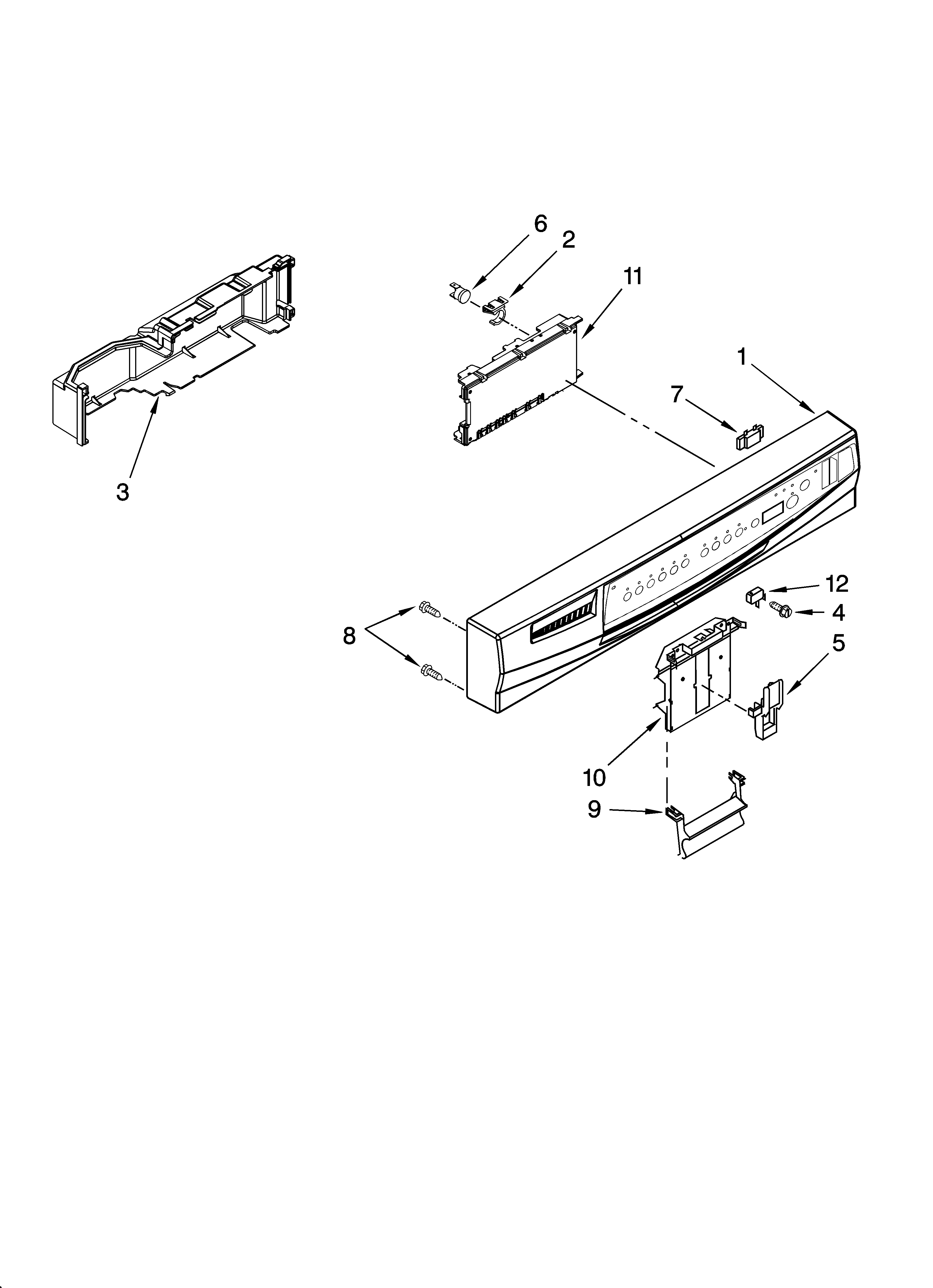 Control panel parts