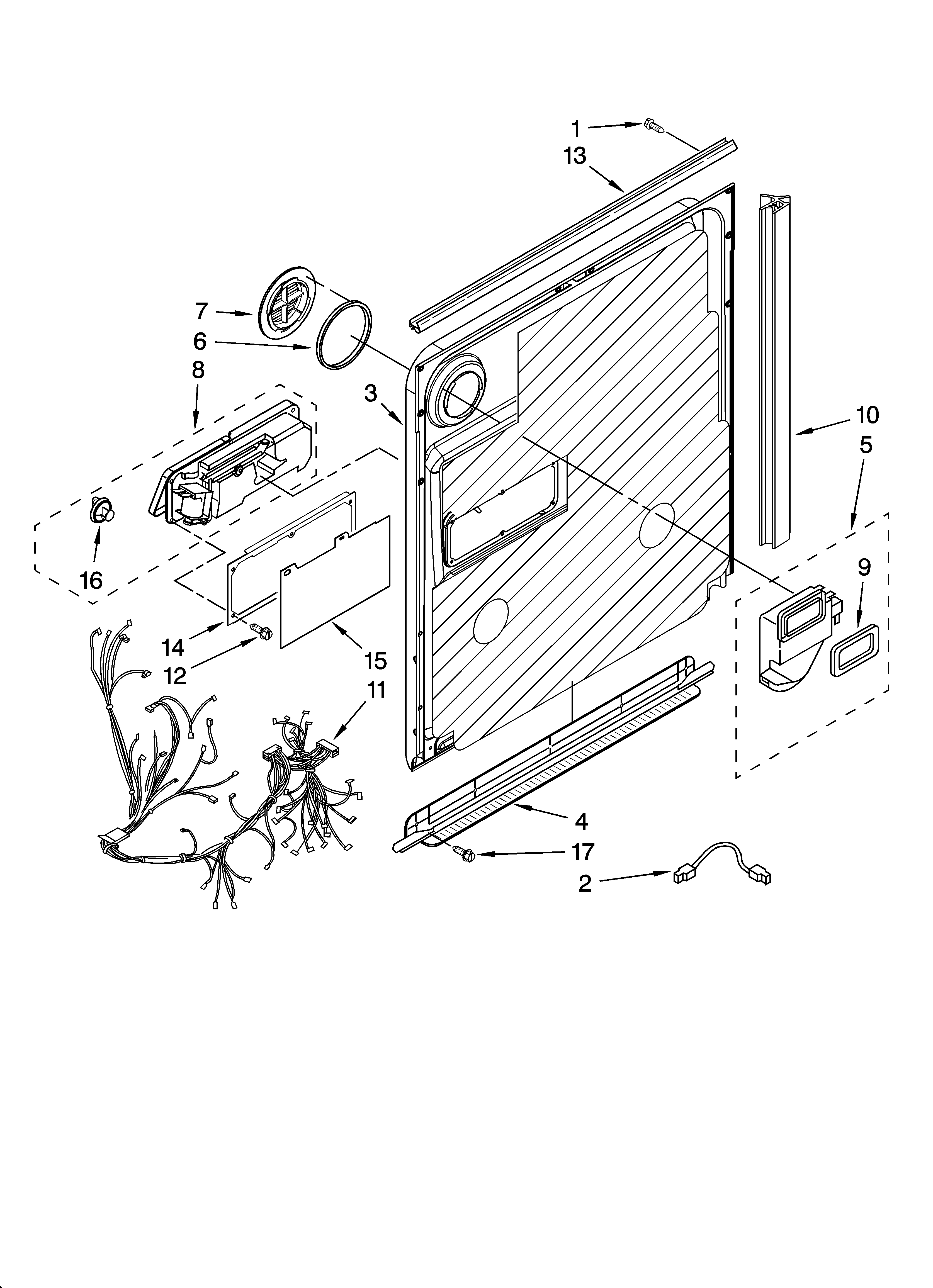 Door and latch parts