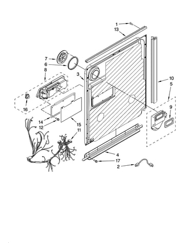 Door and latch parts