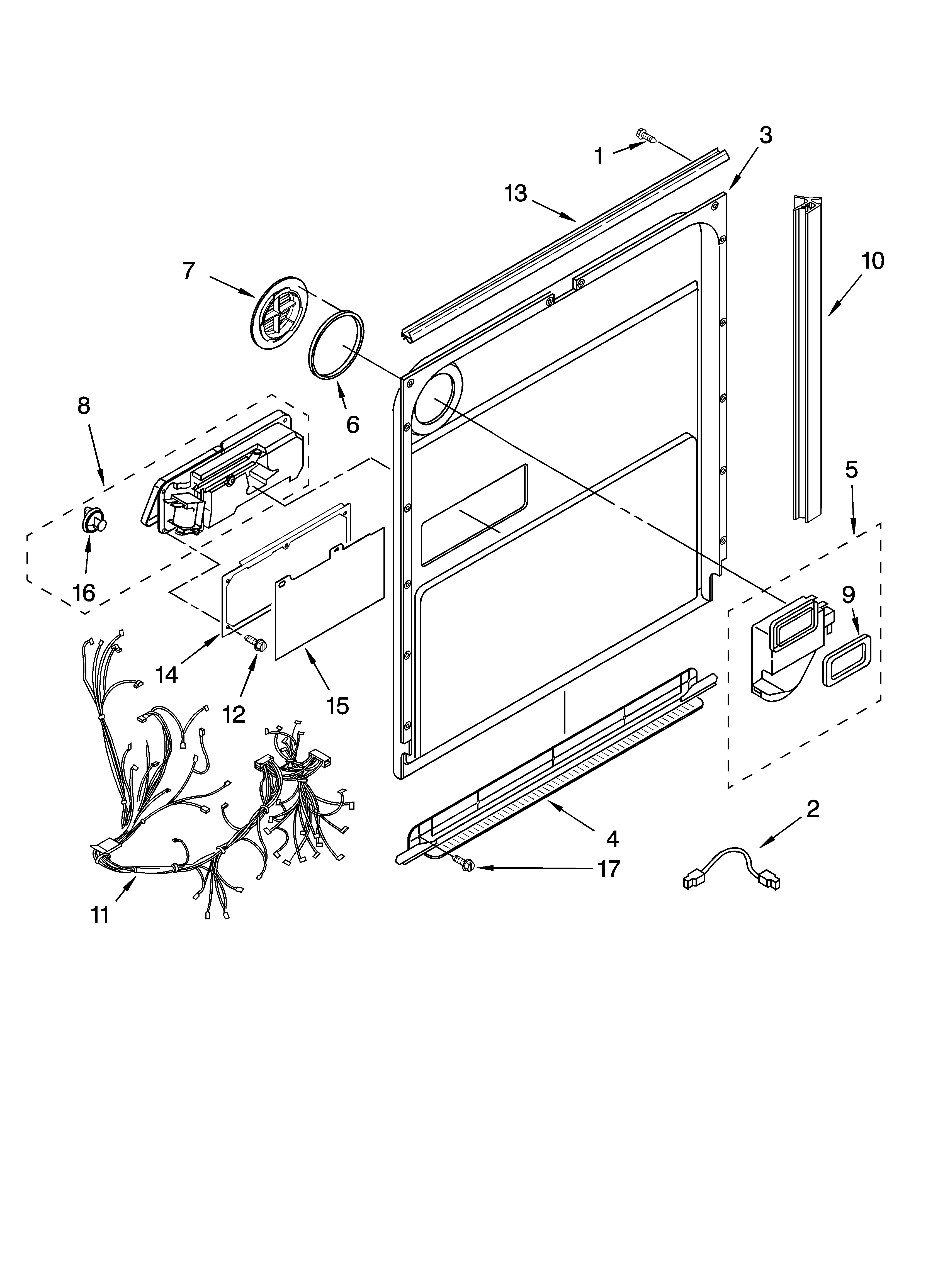 Door and latch parts