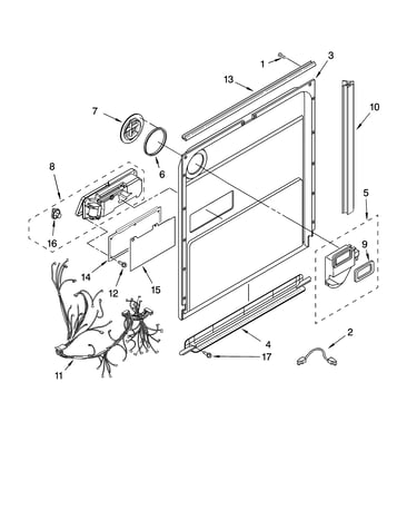 Door and latch parts