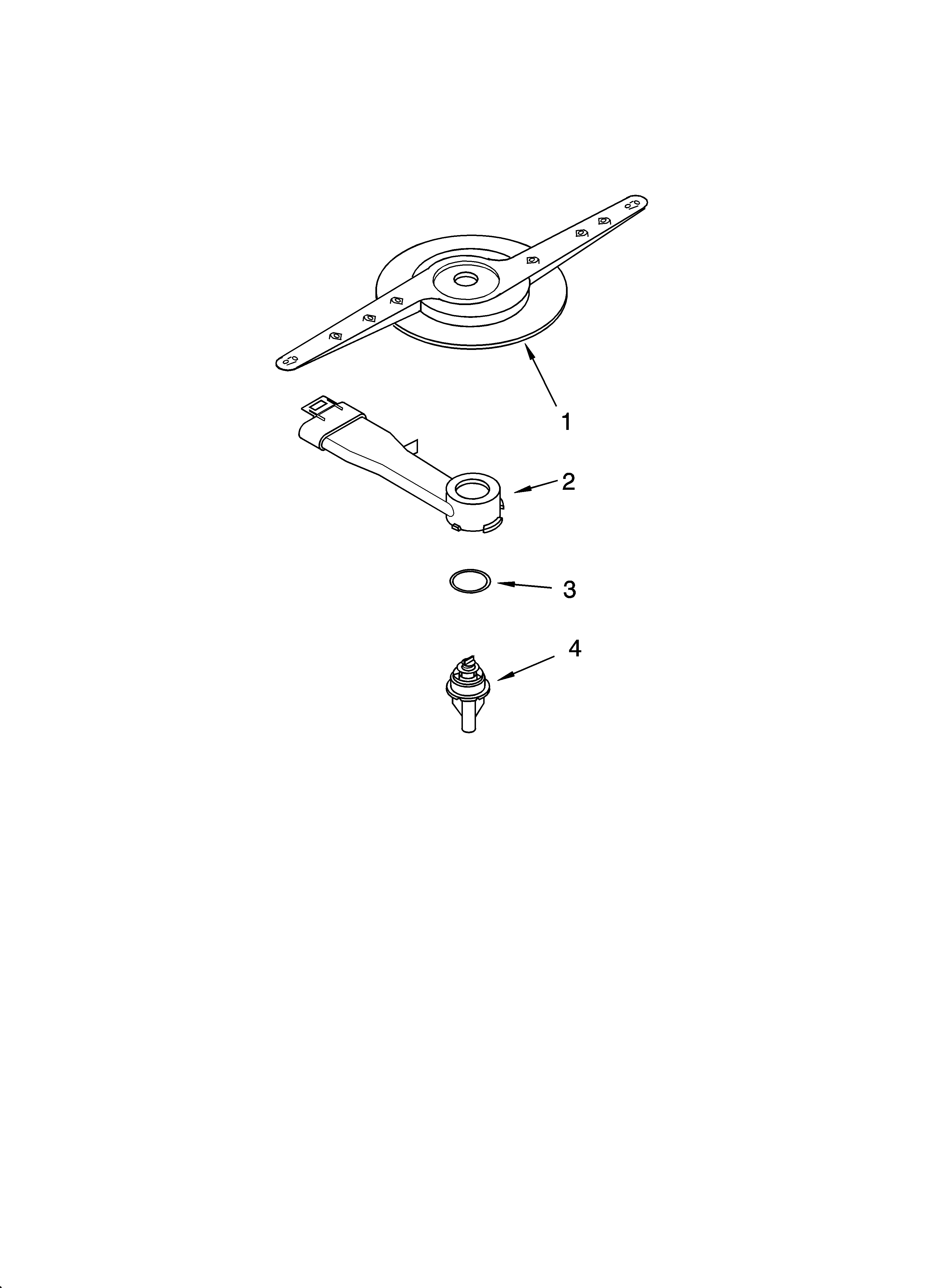 Lower washarm parts