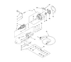 KitchenAid KSM160PSWH0 motor and control parts diagram