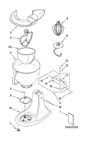 Base and pedestal unit, optional parts