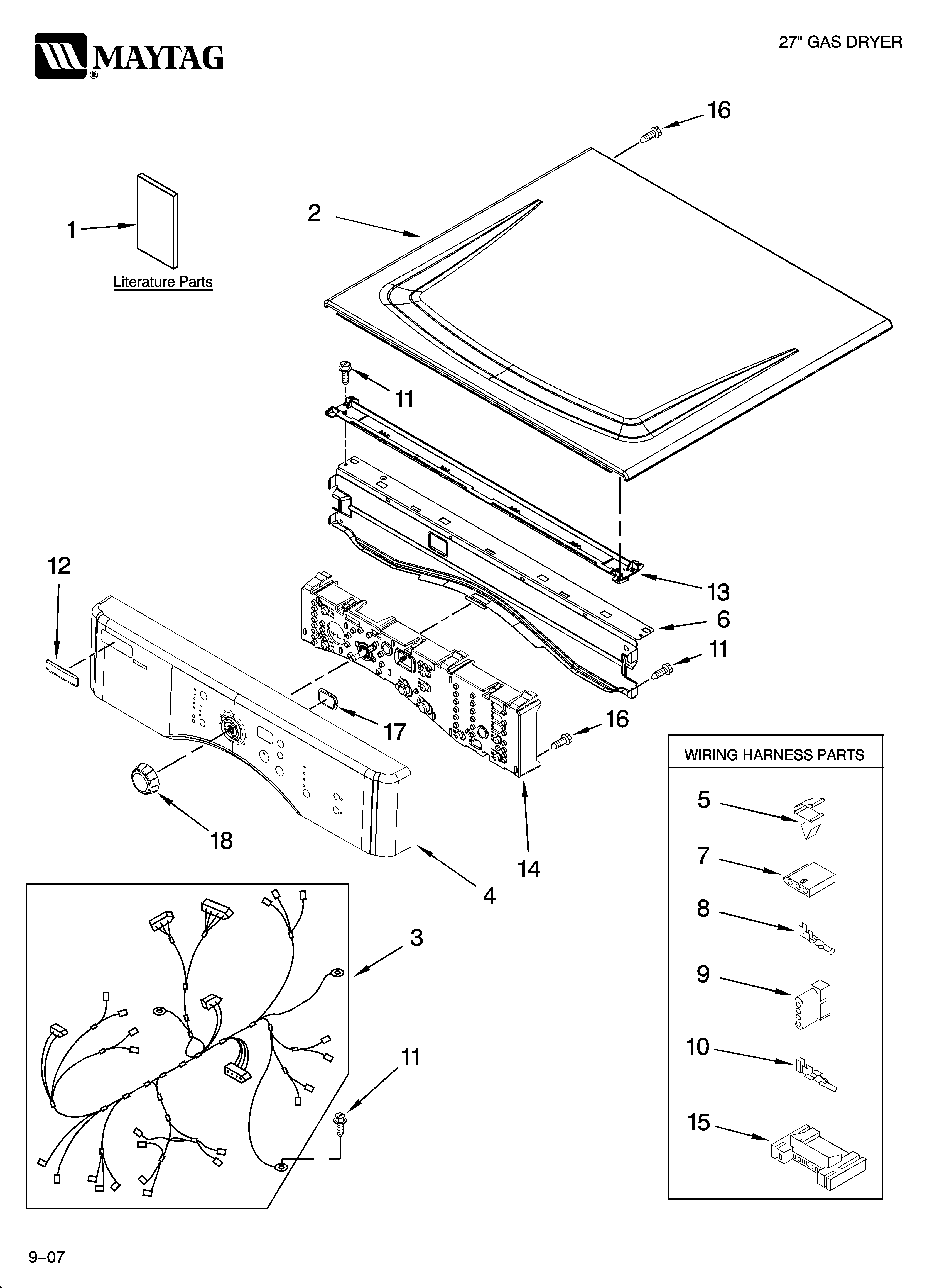 Top and console parts