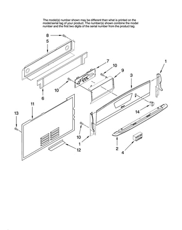Control panel parts