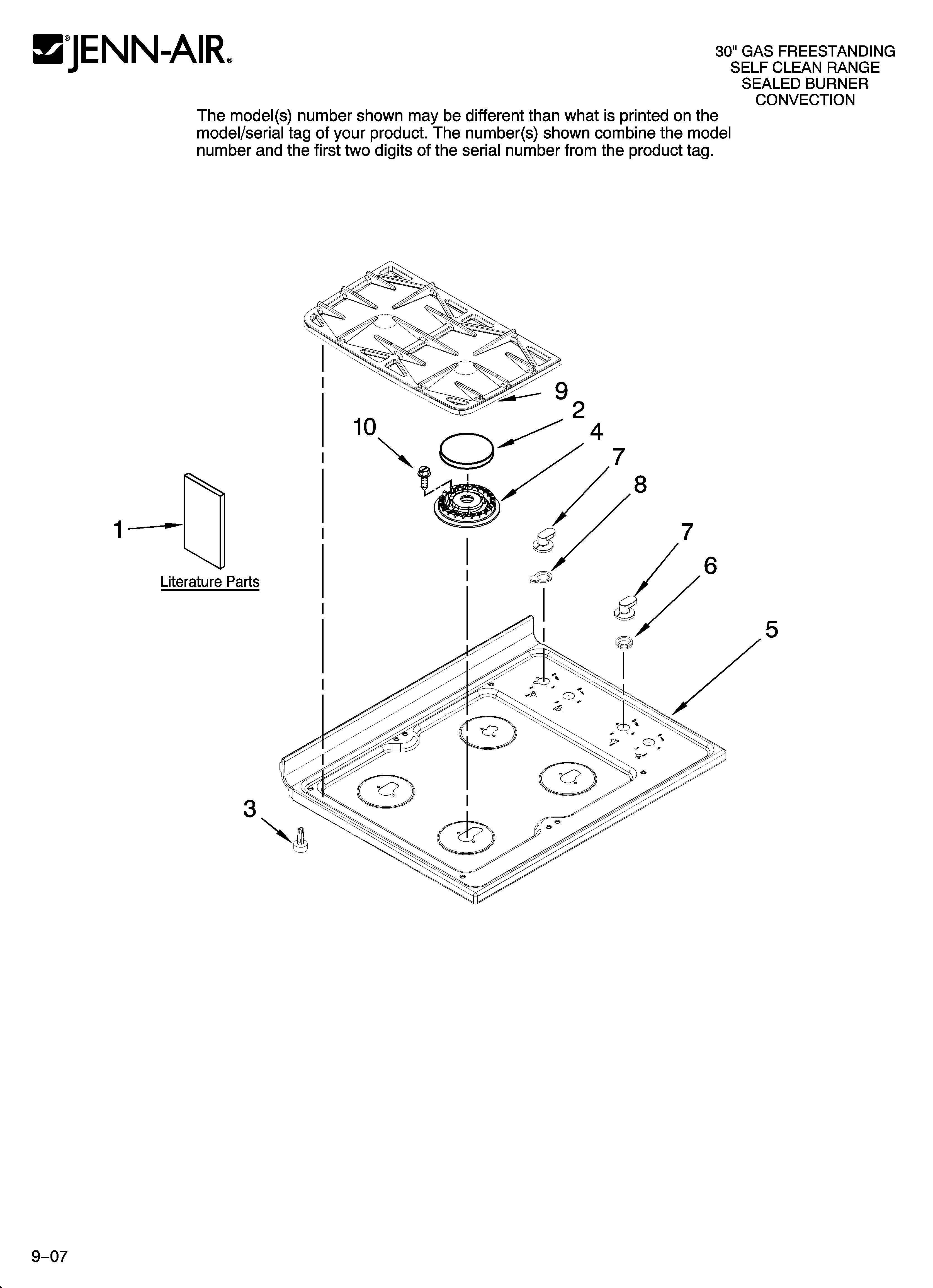 Cooktop parts