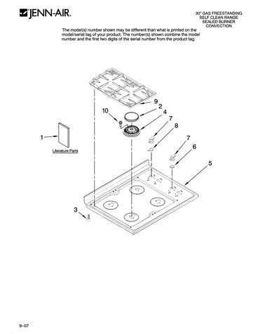 Cooktop parts