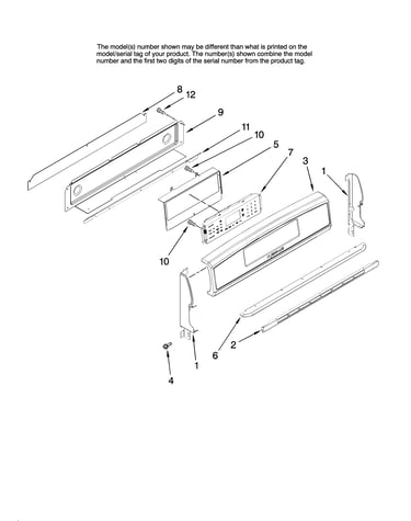 Control panel parts